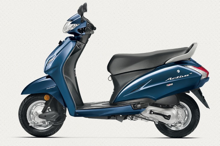Honda Activa 4G in Trance Blue Metallic Color