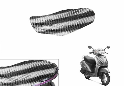 Speedwav Black & White Scooter Net Seat Cover Sheet-Honda Activa 3G